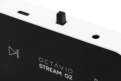 Octavio Stream G2 Audio-streamer, WLAN, compatibel met Google Cast, AirPlay2, Qobuz Connect, Spotify Connect, Tidal Connect, Deezer, YouTube-muziek, Hi-Res, Radio's (Cable Jack 3,5 mm - 2 RCA)