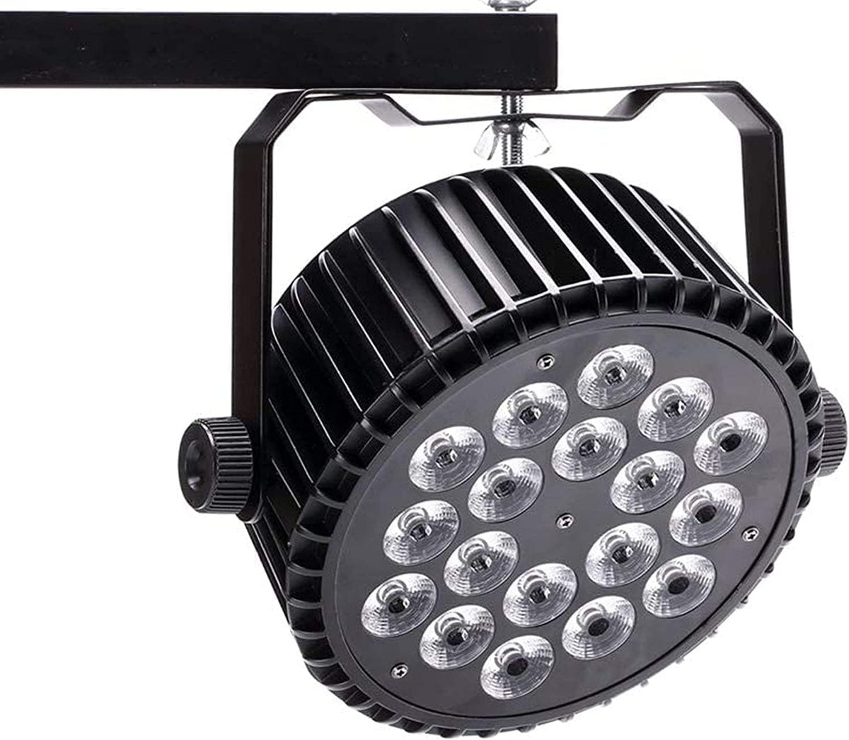DMX RGBW podiumlamp, 2 stuks, 18 leds, DJ-effect, met stroboscoop/stem/DMX512, bediening van modi, 8 kanalen, lichtspelletjes voor DJ Disco Bruiloft Club