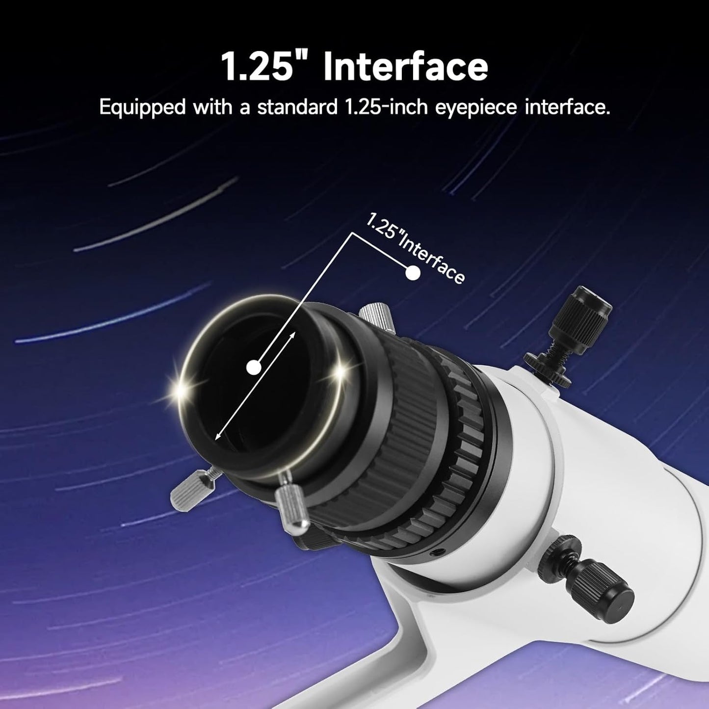 Guide Scope – Leidkijker – Mini Telescope – Autoguiding Lens – Achromatische Refractor – 50mm Lensdiameter – Dubbele Spiraalvormige Focuser