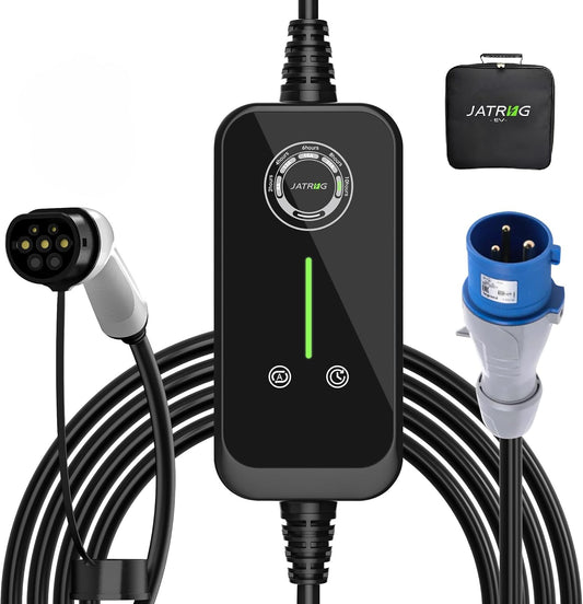 P1 EV Oplader 7,2 kw 8 m 32 A | 24 A | 16 A | 13 A | 8 A type 2 laadstation elektrische auto draagbare stroom schakelbare elektrische auto snellader