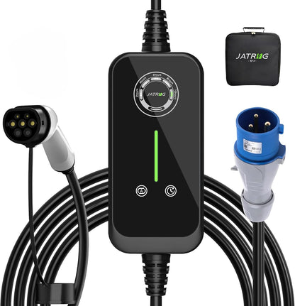 P1 EV Oplader 7,2 kw 5 m 32 A | 24 A | 16 A | 13 A | 8 A type 2 laadstation elektrische auto draagbare stroom schakelbare elektrische auto snellader