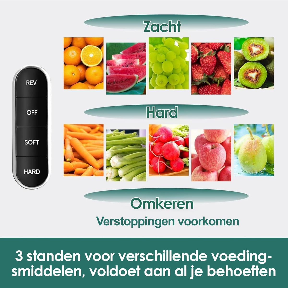 Fretta Masticating Juicer Slow Juicer Sapcentrifuge, groente en fruit, 200 W, fruitpers, elektrische sappers, selderij, sapmaker, machine, koude pers, fruitpers, 76 mm, BPA-vrij (zilver)
