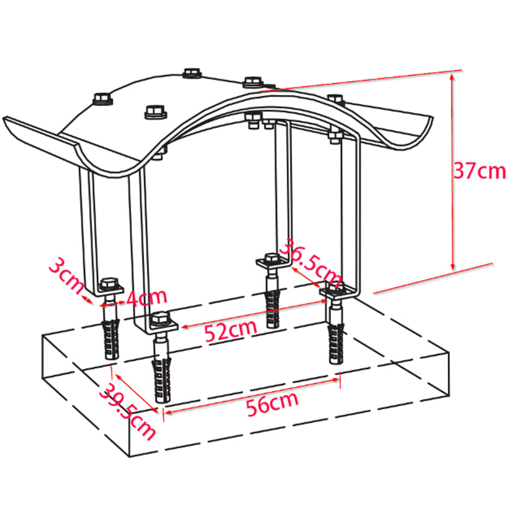 Schoorsteenkap – Schoorsteenafdekking – Regenkap – Rookuitlaatkap – Kachelkap – Roestvrij Staal – 70x70x37 cm – Corrosiebestendig & Eenvoudig Te Monteren