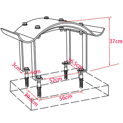 Schoorsteenkap – Schoorsteenafdekking – Regenkap – Rookuitlaatkap – Kachelkap – Roestvrij Staal – 70x70x37 cm – Corrosiebestendig & Eenvoudig Te Monteren
