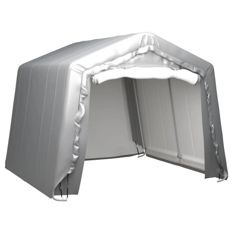 Opberg Tent Tuinhuis - Opslagtent - Serre - Overkapping - Tuinschuur – Grijs Staal 300x300 cm – Duurzaam & Opvouwbaar
