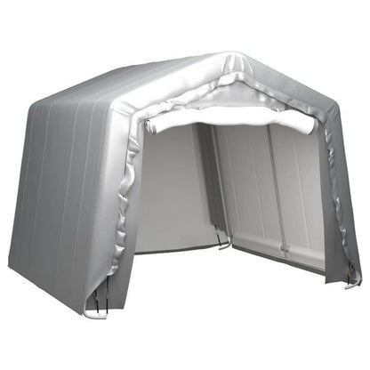 Opberg Tent Tuinhuis - Opslagtent - Serre - Overkapping - Tuinschuur – Grijs Staal 300x300 cm – Duurzaam & Opvouwbaar