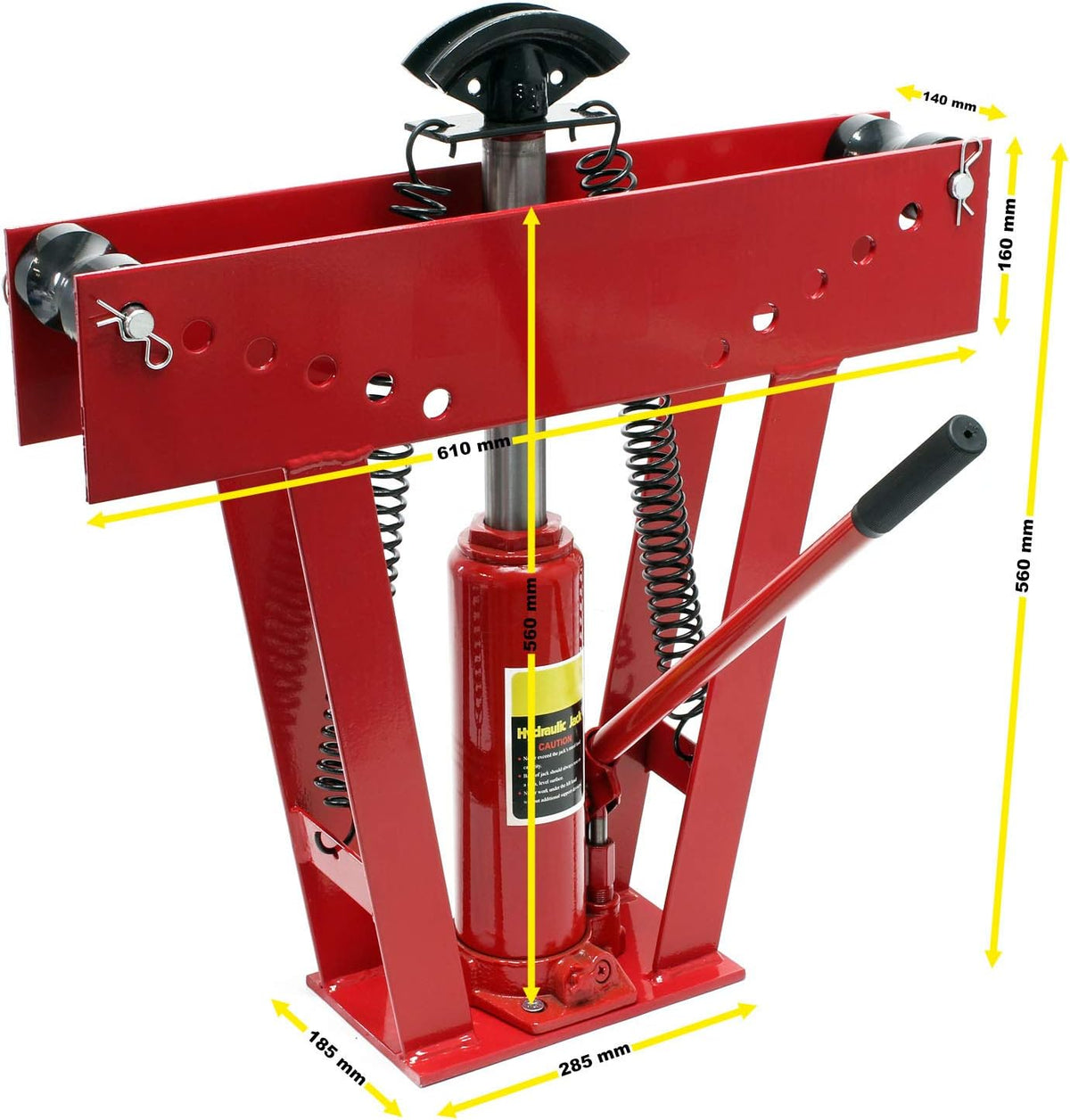 Hydraulische buisbuigmachine tot 16 ton, 90° buisbuiger met 8 buigelementen