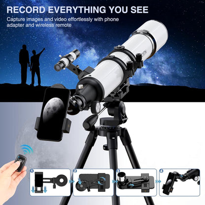F80090 Astronomische telescoop (wit)