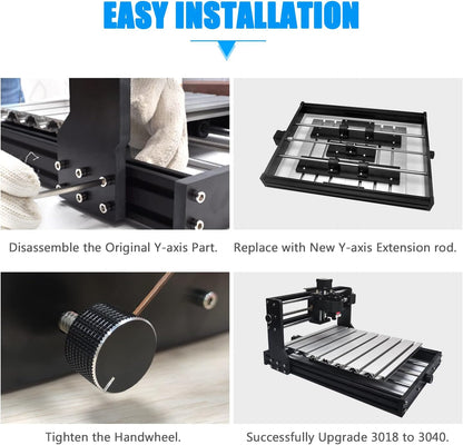 Daedalus 3018 CNC Upgrade Kit, voor X-Axis Upgrade & Y-Axis Extension met Werkblad