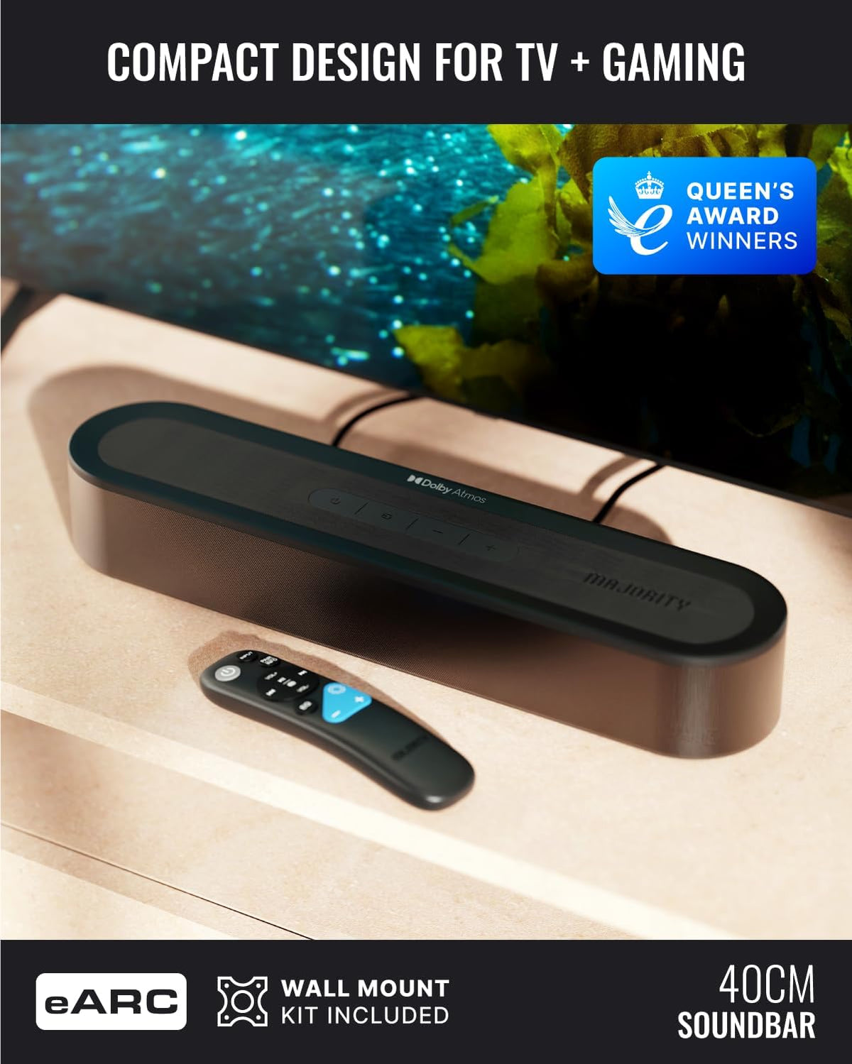 2.1 Soundbar Met Draadloze Subwoofer – Tv Soundbar – Soundbar Voor Tv – Geluidsbalk – Soundbar Set – 200W Vermogen – Bluetooth 5.3