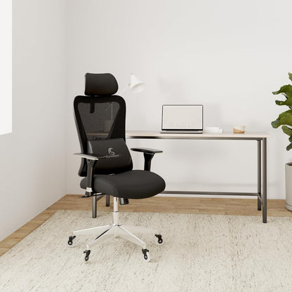 Ergonomische Bureaustoel – Kantoorstoel – Gaming Stoel – Bureaustoel Mesh – Draaistoel – Verstelbare 4D-Armleuningen – Orthopedisch Rugkussen – Max. 150 kg Draagvermogen
