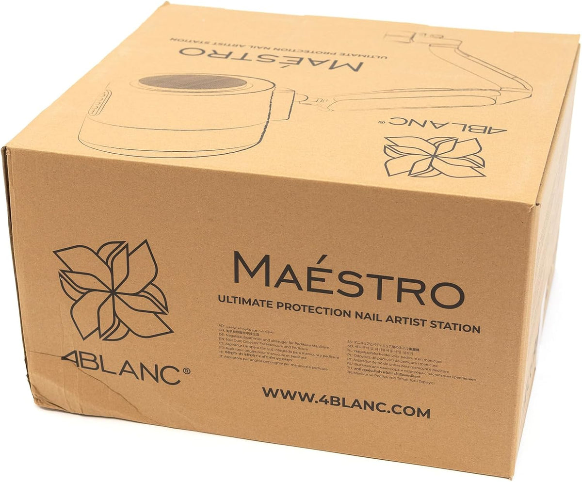 Stofverwijderaar – Nagelstofafzuiger – Nagelafzuiger – Manicure Afzuiger – Nageltafel Afzuiging – HEPA 12-Filter Van 10.000 Cm² – UV-Desinfectie
