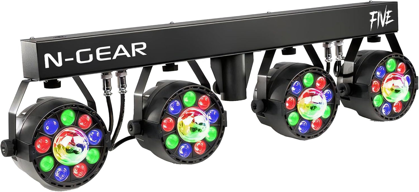 LED Verlichtingsset – Disco Verlichting – Partybar – PAR Spots – Lichtset – Zwart – Sound-Active Modus – DMX-Besturing