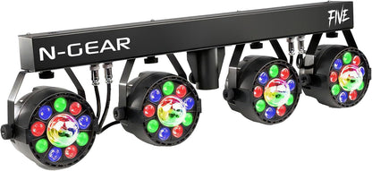 LED Verlichtingsset – Disco Verlichting – Partybar – PAR Spots – Lichtset – Zwart – Sound-Active Modus – DMX-Besturing