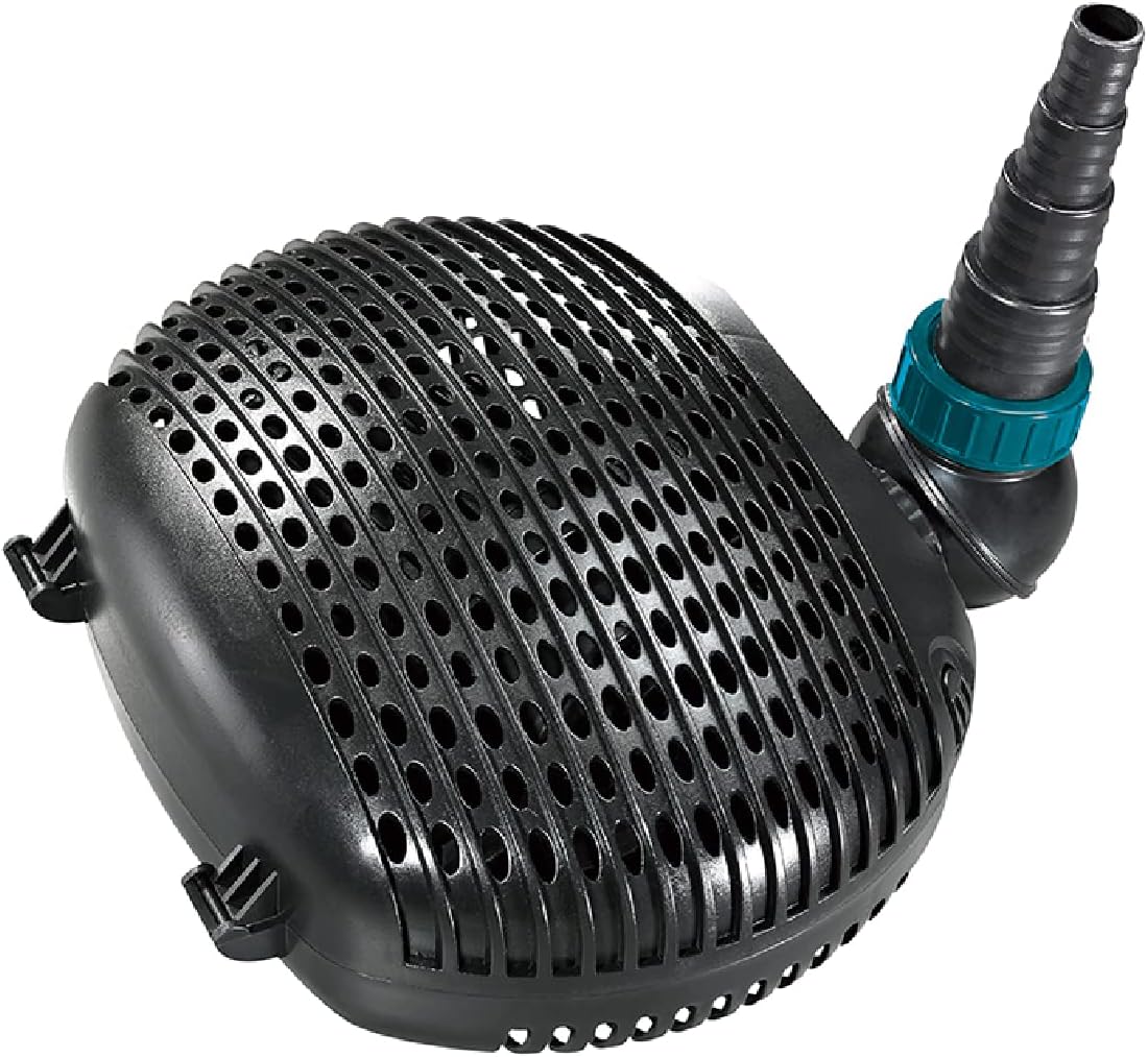 AquaForte EC 5.000 filter/vijverpomp, 26 watt, debiet 5.000 liter per uur, opvoerhoogte 3 meter, kabellengte 10 meter, geschikt voor beeklopen, watervallen, fonteinen, enz