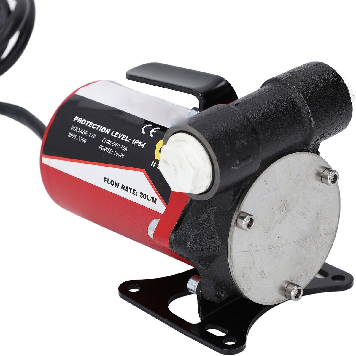 12V Zelfaanzuigende Benzine-Overdrachtpomp – Brandstofoverdrachtpomp – Oliepomp – Benzinepomp – Transferpomp – 30 L/Min – BSP 3/4-Aansluiting