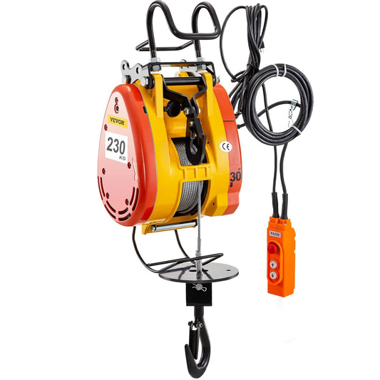 VEVOR Elektrische hefhoes, 230 kg, met 30 m metalen touw