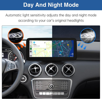 12,3 Inch Autoradio – Multimedia Systeem – Touchscreen Navigatie – Auto Head Unit – Draadloze CarPlay Android Auto – HD Scherm 1920x720 – Plug & Play Installatie