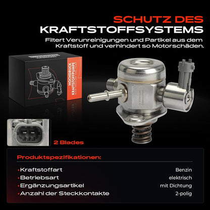 Frankberg Hogedrukpomp compatibel met B-Max JK 1.0L 2012-Huete C-Max II DXA/CB7 DXA/CEU 1.0L 2012-2019 Fiesta VI CB1 CCN 1.0L 2012-2017 Transit Courier 1.0L 2013-Vandaag vervanging # HM10015
