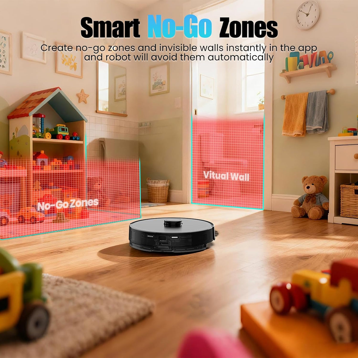 E10+ robotstofzuiger met reinigingsfunctie