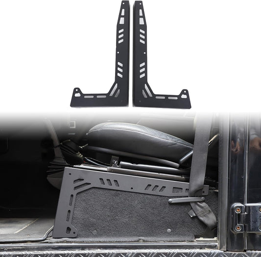 Cars Seat Beugel Mount voor Defender 2004-2018 Aluminium Auto Veiligheid Seat Side Mount Seat Beugels Modificatie Seat Beugel Interieur Styling Accessoires (2 Stks/Zwart)