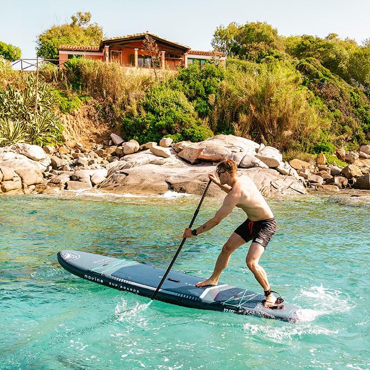 Movino Stand Up Paddle Board – 2-in-1 SUP Kajak Opblaasbaar – Draagvermogen Tot 165 kg Set Met Accessoires Peddel – 350 x 83 x 15 cm – Adria 11’6"