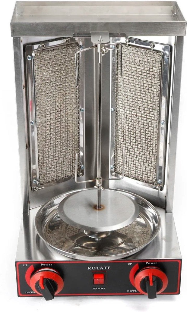 Kebab/Döner Grill - BBQ - Roestvrijstaal - 360° Roterend - 3000W - Barbecues - 2 Branders
