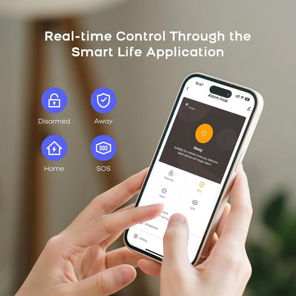 PGST Home Alarmsystemen, Alarmsysteemkit met telefoonwaarschuwing (ondersteuning 2.4G Wifi), 4G SIM-alarmsirene, deur-/raamsensoren, afstandsbedieningen, werken met Alexa, voor huis, appartement,
