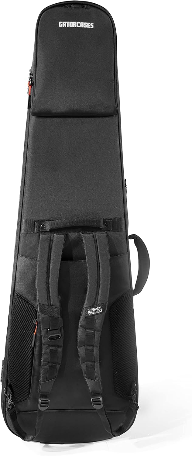 Gator Cases ICON serie Premium weerbestendige gigbag voor basgitaren met TSA bagageslot-vriendelijke ritstrekkers (G-ICONBASS)