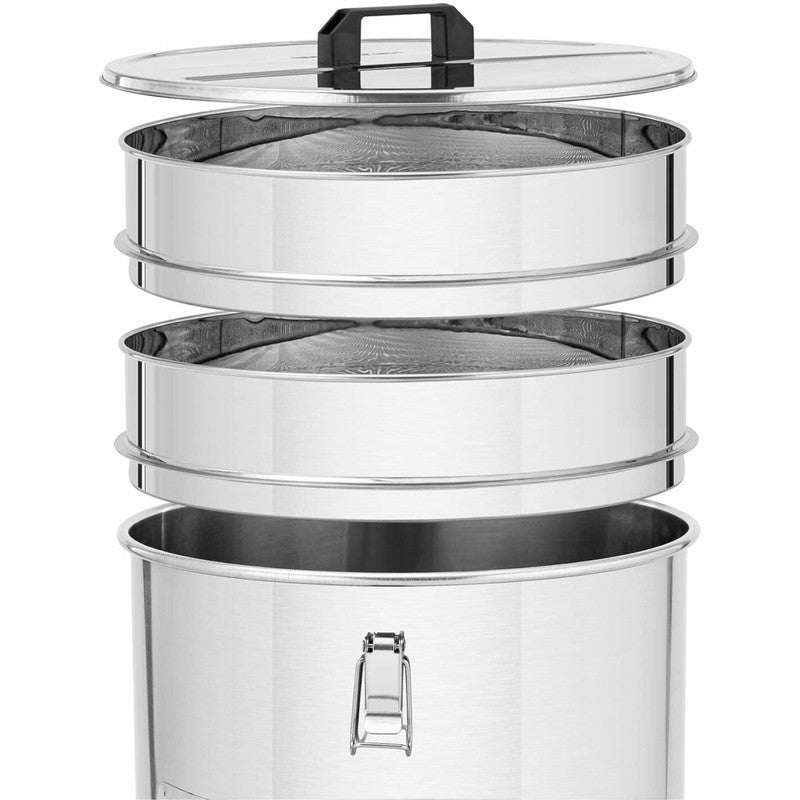Honey Extractor with a Steel Sieve, Lid And Valve 100 L