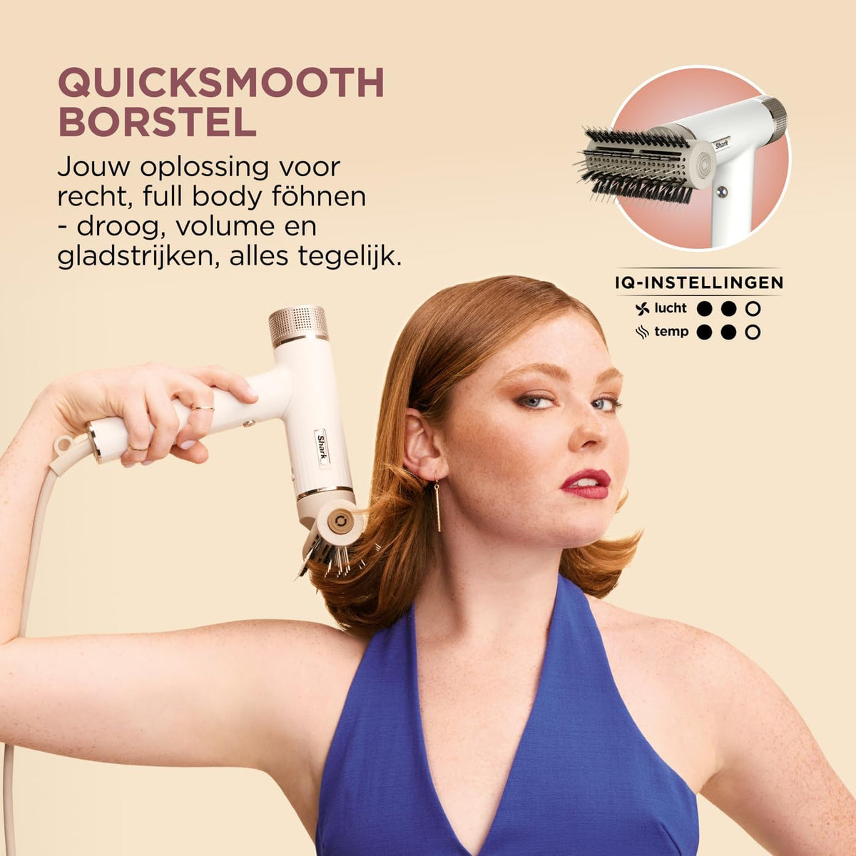 Föhn – Haardroger – Haarstyler – Stylingset – Föhnborstel – Voor glad en golvend haar – Sneldrogend – Coanda-technologie
