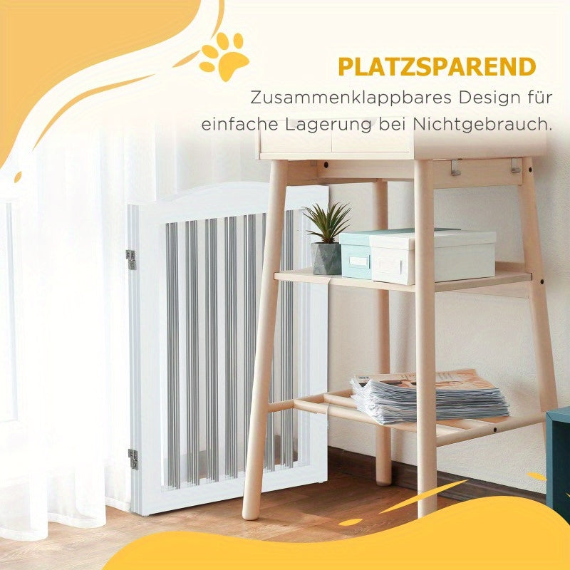 Hondenhek – Hondenbarrière – Traphekje – Huisdierenafzetting – Veiligheidshek – Inklapbaar – Ventilatienet – Weerbestendig – 154x30x80 cm – Stevige Constructie
