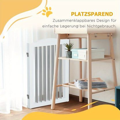 Hondenhek – Hondenbarrière – Traphekje – Huisdierenafzetting – Veiligheidshek – Inklapbaar – Ventilatienet – Weerbestendig – 154x30x80 cm – Stevige Constructie