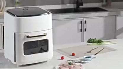 Heteluchtfriteuse – Airfryer – Friteuse – Oven – Heteluchtoven – 15 Liter – 6 Kookstanden – RVS 304
