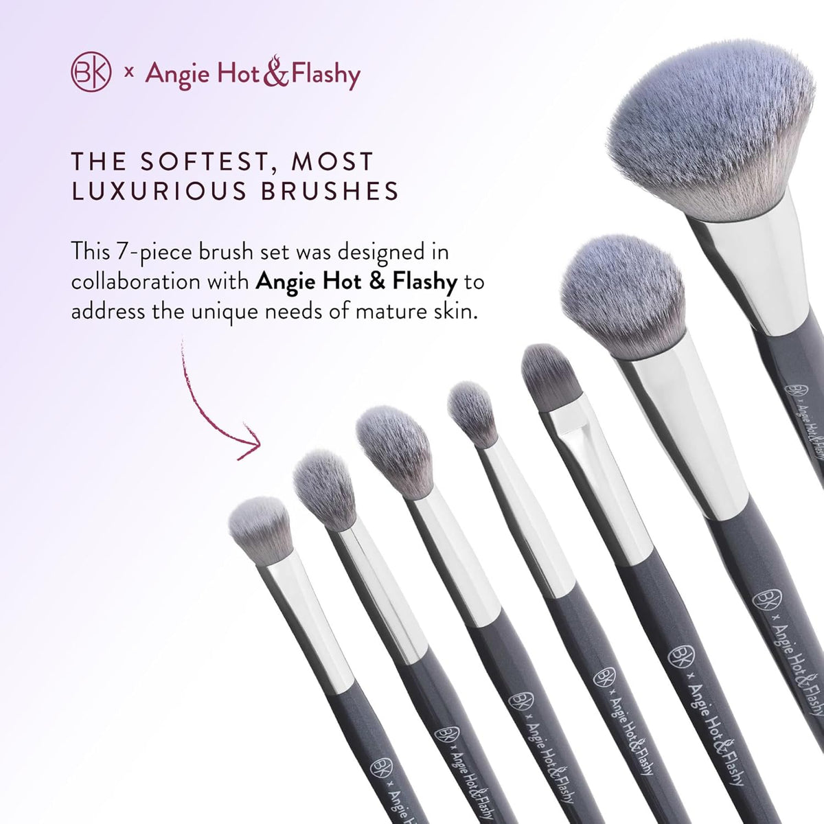 Make-upborstelset – Make-up kwastenset, make-up borstels, make-up penselen, penselenset – 7-Delige set voor gezicht en ogen – Zachte vegan vezels, geschikt voor gevoelige en rijpere huid
