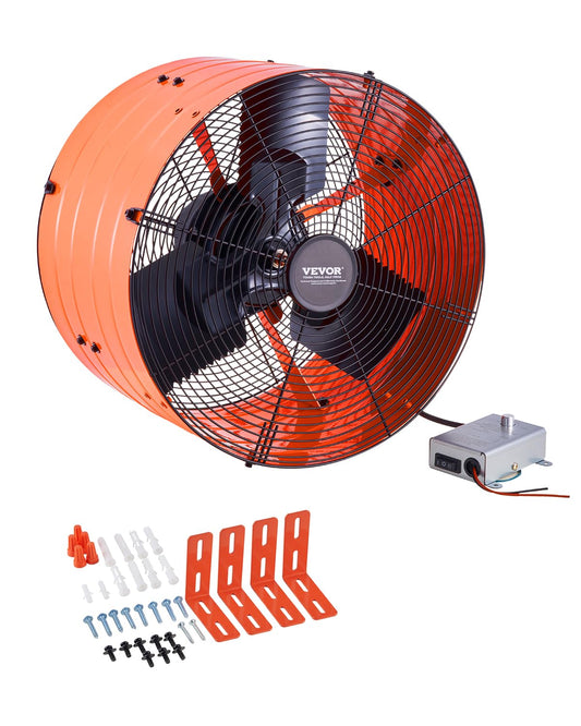 Zolderventilator – Luchtafzuiger – Afzuigventilator – Dakventilator – Garageventilator – 420 x 275 mm – Verstelbare Thermostaat – 2940 CFM
