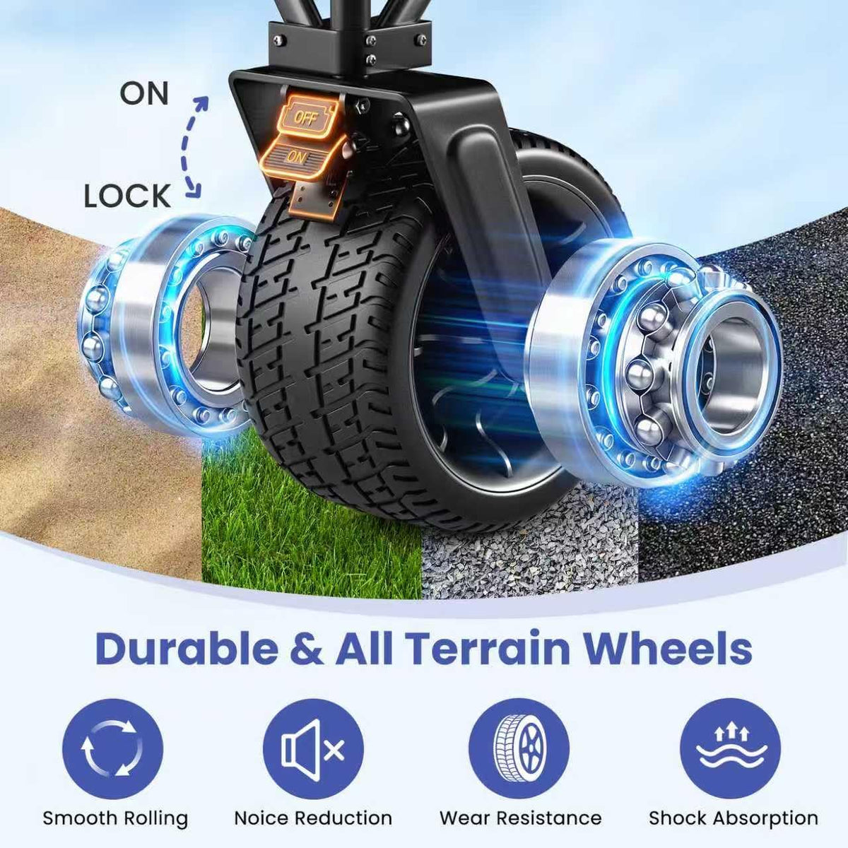 BEAU JARDIN Opvouwbare Push Wagon Cart Opvouwbare Utility Camping Kruidenier Canvas Stof Stevige Draagbare Rolling Lichtgewicht Buggies Outdoor Tuin Sport Heavy Duty Winkelwagen Wagons Met Wielen Zwart