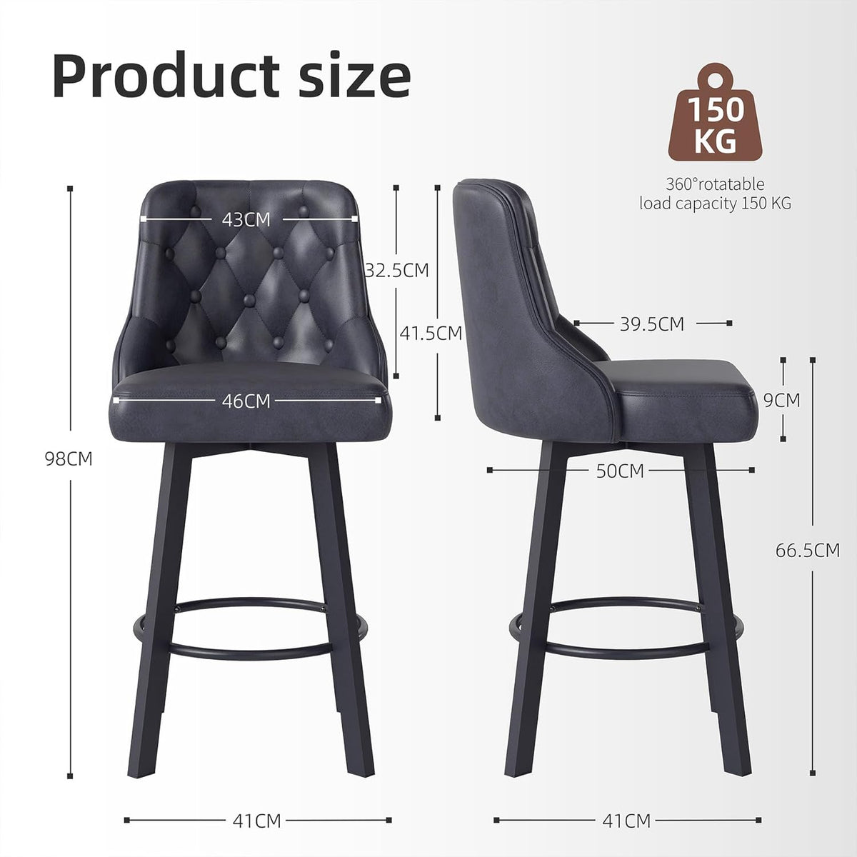 Youhauchair Barkrukken Set van 2