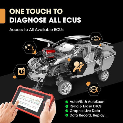 LAUNCH Lanceer CRP919X OBD2 Auto Diagnostics, Bidirectional Scan, All Car Diagnoses Systems, Recovery Service 31+, IMMO, FD/DOIP CAN, 2 jaar gratis update