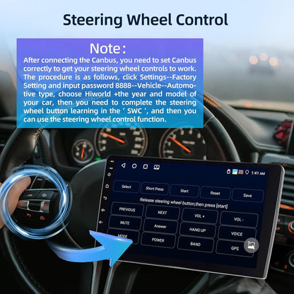 [4G+64G] Android Car Radio for Volkswagen VW Passat B6/B7 2010-2014 with Wireless Carplay & Android Auto, 10.1 inch IPS Touch Screen Car Stereo with GPS, WiFi, 32EQ, Bluetooth 5.0, FM/RDS Radio