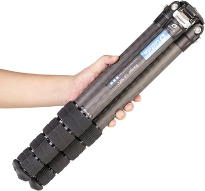 Leofoto - Ranger - Carbon Statief - Max. Hoogte: 48 cm - Min. Hoogte: 8 cm - Benen verstelbaar in 3 Hoeken - Ideaal voor Macrofotografie - LS-365C