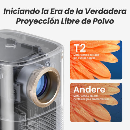 Sound by JBL & 2,5 H ingebouwde accu: Yaber draagbare WLAN-projector, Bluetooth, T2-projector, Full HD 1080P, Native, autofocus/keystone, thuisbioscoopprojector, voor mobiele telefoon/iOS/Android