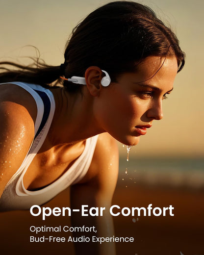 Bone Conduction Headphones – Botgeleiding Koptelefoon – Draadloze Koptelefoon – Sport Koptelefoon – Waterdichte Headset – Waterdicht Ontwerp – Comfortabel & Veilig