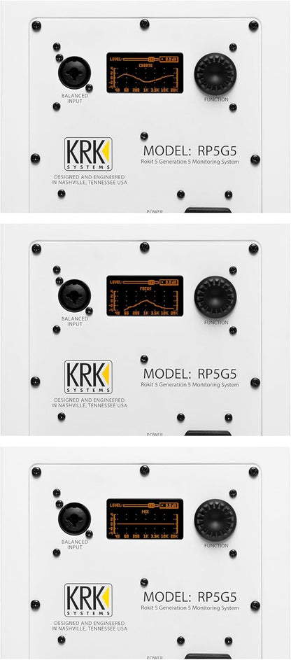 KRK RP5 G5 White Limited Monitoring Luidspreker (kamer)