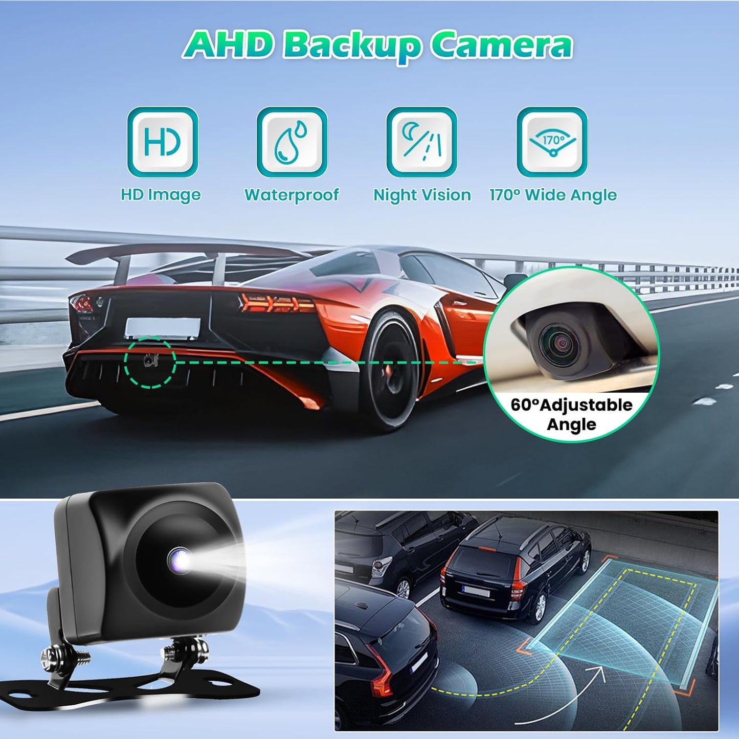 Android Autoradio – Multimedia Systeem – Navigatie Radio – Touchscreen Stereo – Draadloze CarPlay & Android Auto – 9” HD Scherm – AHD Achteruitrijcamera & GPS