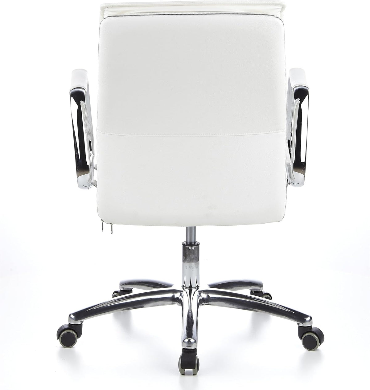 hjh OFFICE 600932 bureaustoel managersstoel VILLA 10 Napaleder Creme Wit, robuuste uitvoering, middelhoge rugleuning, ergonomisch