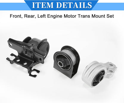 1 Set Motorbevestiging Set Compatible Voor Ford Escape 2005-2012, Slijtvast Ijzer Zwarte Motorbevestiging Set