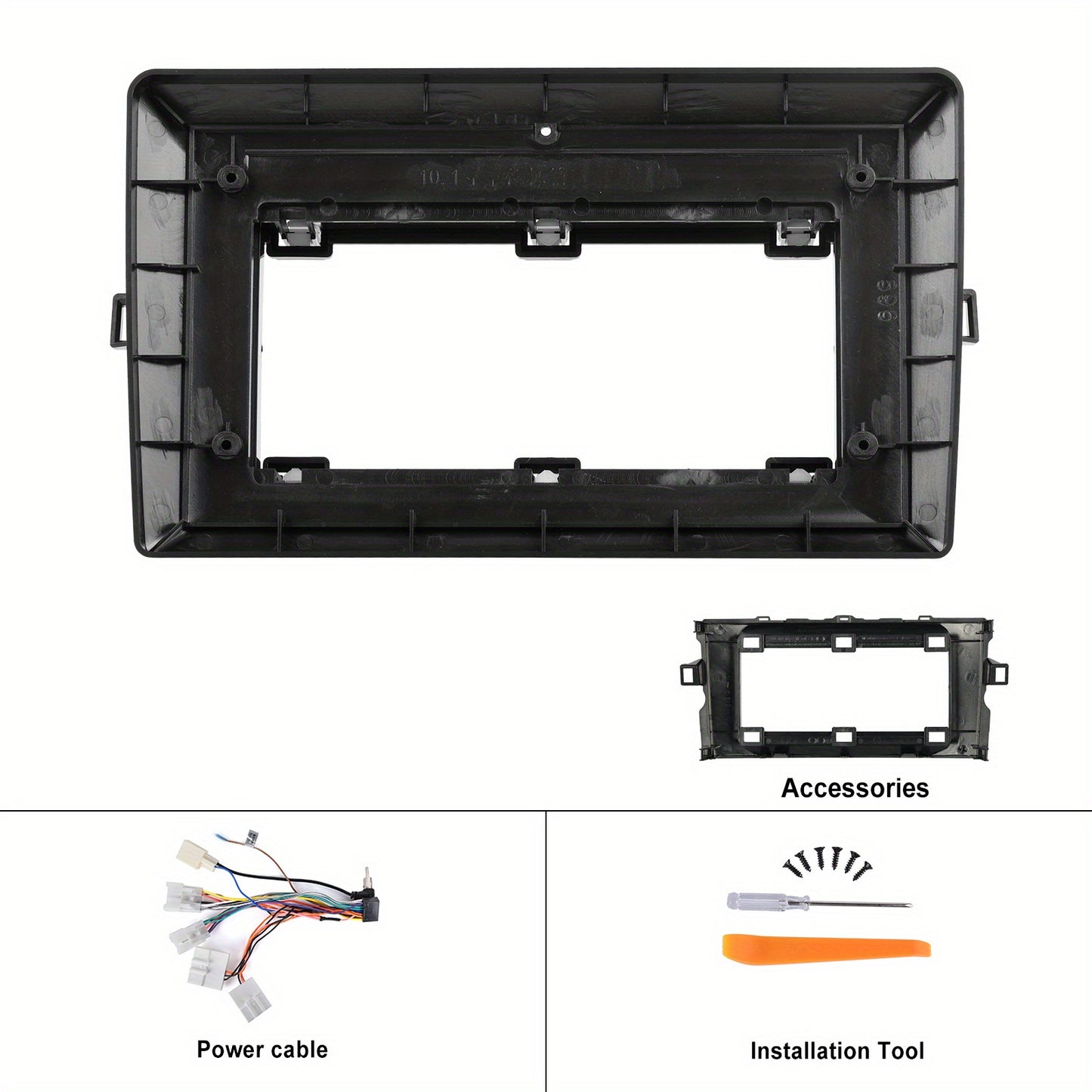 Autoradio Toyota Auris – Double Din Car Stereo – Android Auto Stereo – Touchscreen Radio – Multimedia Speler – 10 Inch 1080P – Android 15 Systeem – AHD Achteruitrijcamera & Wireless CarPlay