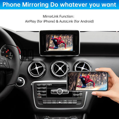 Draadloze CarPlay Android Auto Interface – Multimedia Interface – Infotainment Module – Decoder Box – Auto Multimedia Adapter – Voor NTG4.5/NTG4.7 2012-2015 – Draadloos Verbinden – MirrorLink, Navigatie En Camera Ondersteuning