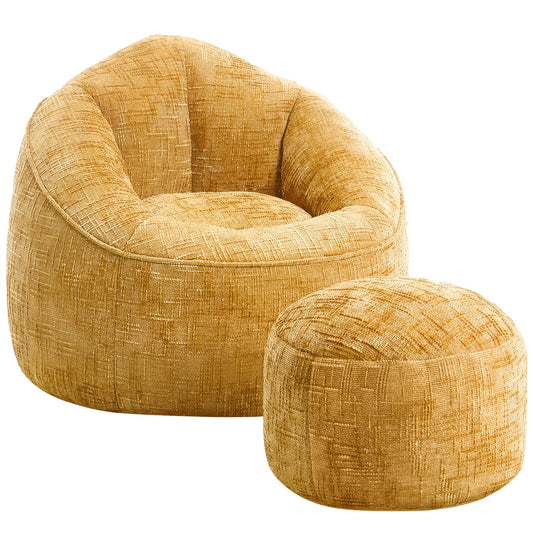 Zitzak Chenille – Fauteuil Zitzak – Poef – Zitzakstoel – Relaxstoel – Memory Foam Vulling – Ergonomisch Design